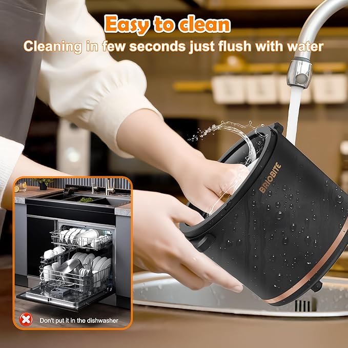 1.1 Quart Ice Cream Maker – Electric Ice Cream Machine for Gelato, Milkshakes & Sorbet, Perfect for Family, Easy to Use & Clean,Black