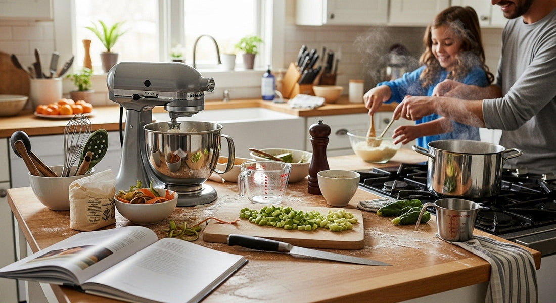 Functional kitchen designed for real cooking with durable surfaces and practical tools for daily use