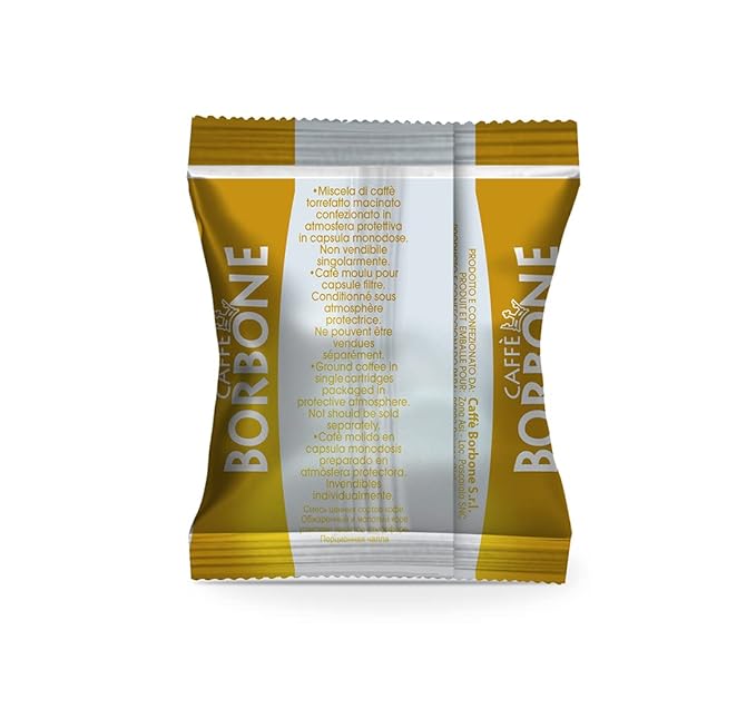 Caffè Borbone Gold Blend Nespresso Compatible Espresso Coffee Pods, 50 Count Espresso Pods